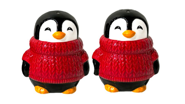 BIA - Penguin Sweater Salt & Pepper Shaker Set, 481112 RD