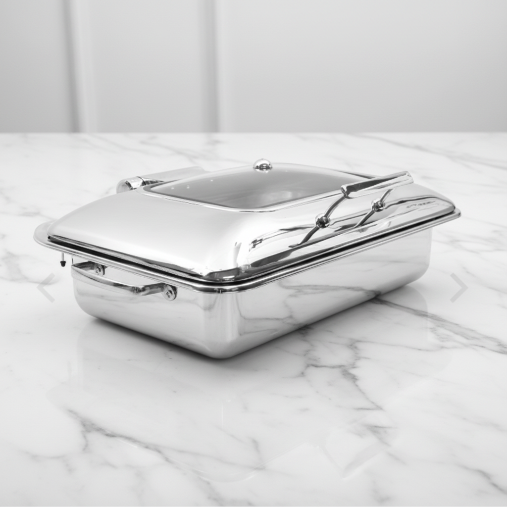 Tablecraft 9 Qt Quick View Stainless Steel Induction Chafer CW40161