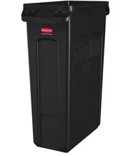 Rubbermaid Vented Black Slim Jim FG354060BLA