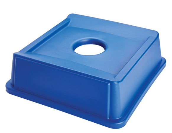 Rubbermaid Bottle/Can Container Recycling Lid FG279100DBLUE