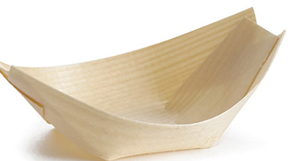 Tablecraft 1 oz Mini Disposable Serving Boat BAMDB3 - (Pack of 50)