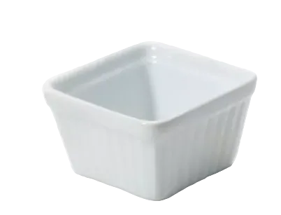 BIA Cordon Bleu 4.5 oz Square Ramekin 900242 WH