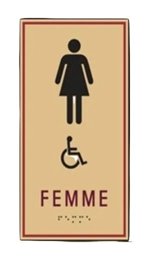 Tuscany FRENCH Women's Restroom Sign 117321*