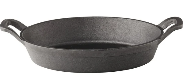 Tableware Solutions 9.5" Oval Cast Iron Eared Dish CI MH7003-06