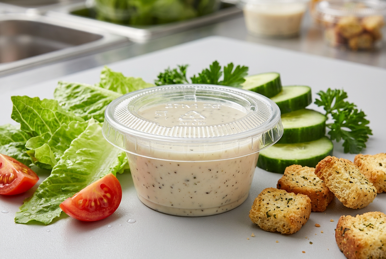 Amhil 1.5-2.5 oz Clear Stone Lid for ASB150, ASB200, ASB250 Containers ASL2