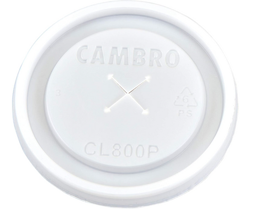 Cambro Translucent Disposable Lid for Colorware 800P Tumbler CL800P190 (Case of 1000)