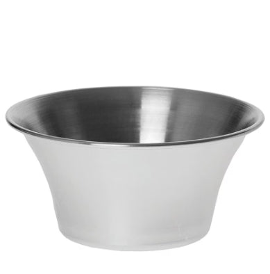 Tablecraft - Sauce Cup Flared 4 oz Round Stainless Steel 5063 - (Case of 12)