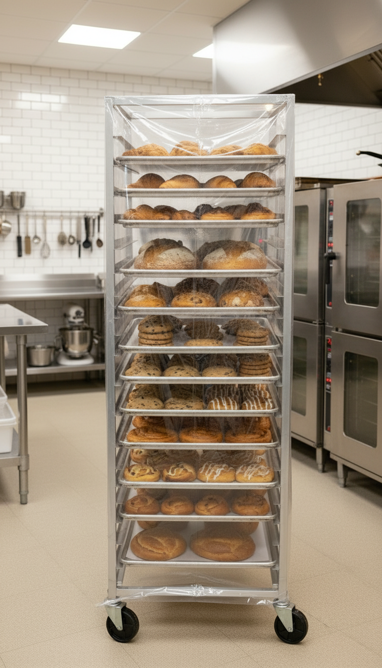 Browne End Load Rack Cover w/ Hand Strap Clear PVC 57913400 1/1EA