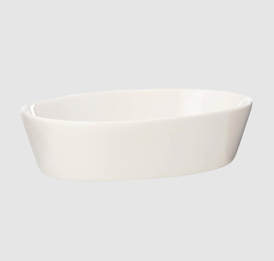 Browne - Baker Ceramic Oval 9 oz White 564004W - 1/1EA