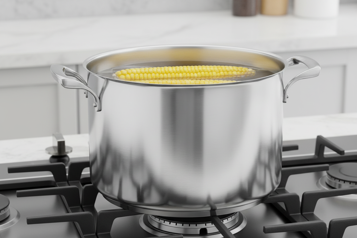 Browne Thermalloy 16 Quart Stainless Steel Sauce Pot 5724190 on white background