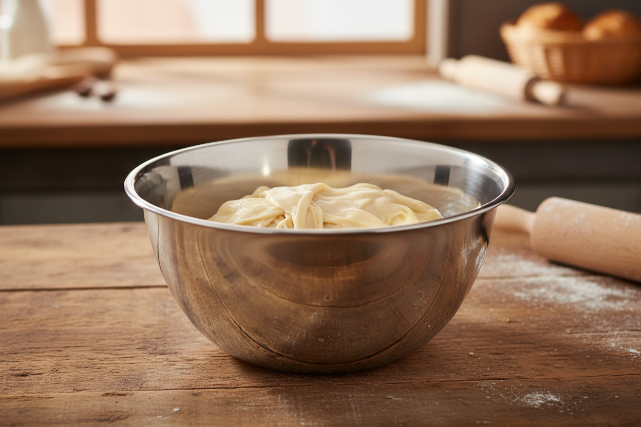 Browne 575908 Mixing Bowl, 8 qt, 11 3/4 in, Deep, 18/8 Stainless Steel  on white background