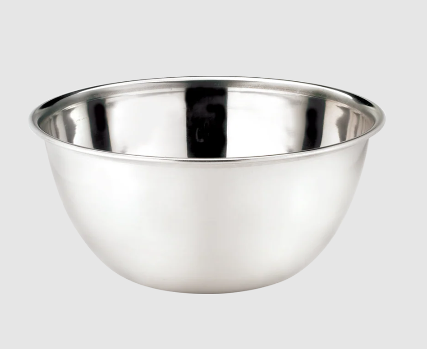 Browne 575908 Mixing Bowl, 8 qt, 11 3/4 in, Deep, 18/8 Stainless Steel  on white background