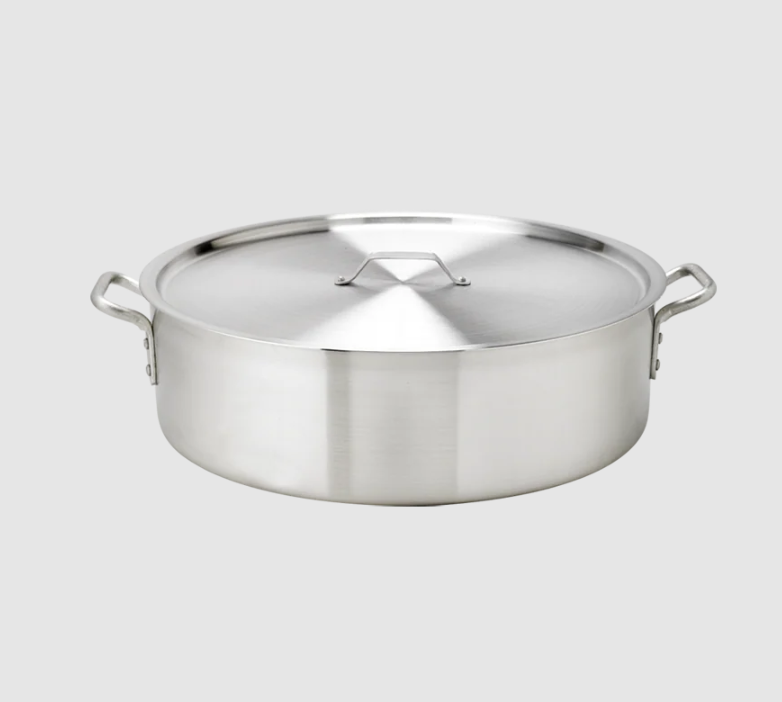 Browne 5814424 24 Qt Aluminum Brazier Heavy Duty  on white abckground