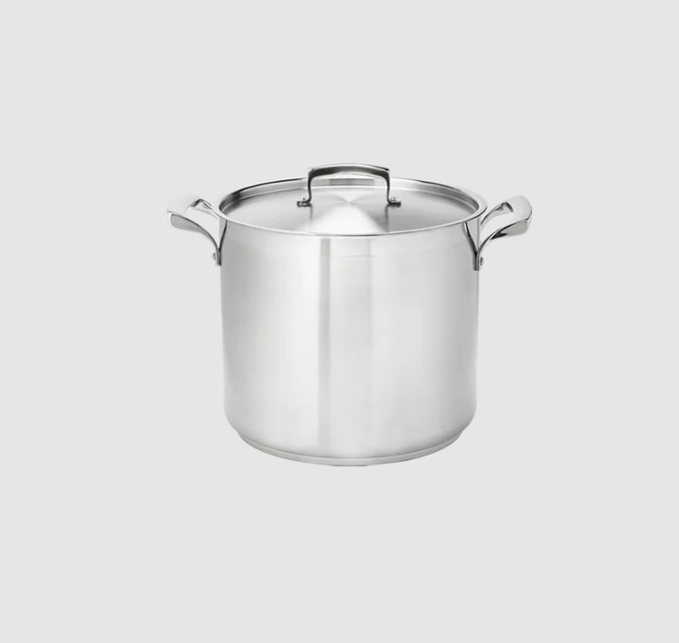 Browne 5723910 9.6 Qt Pot Stainless Steel Stock Pot on white background
