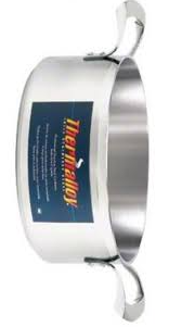 Browne 5724019 20 Qt Stainless Steel Brazier on white bakground