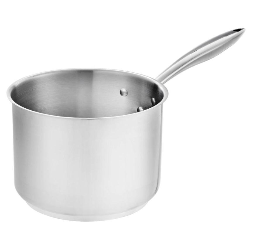 Browne 5724032 2Qt Stainless Steel Sauce Pot on white background