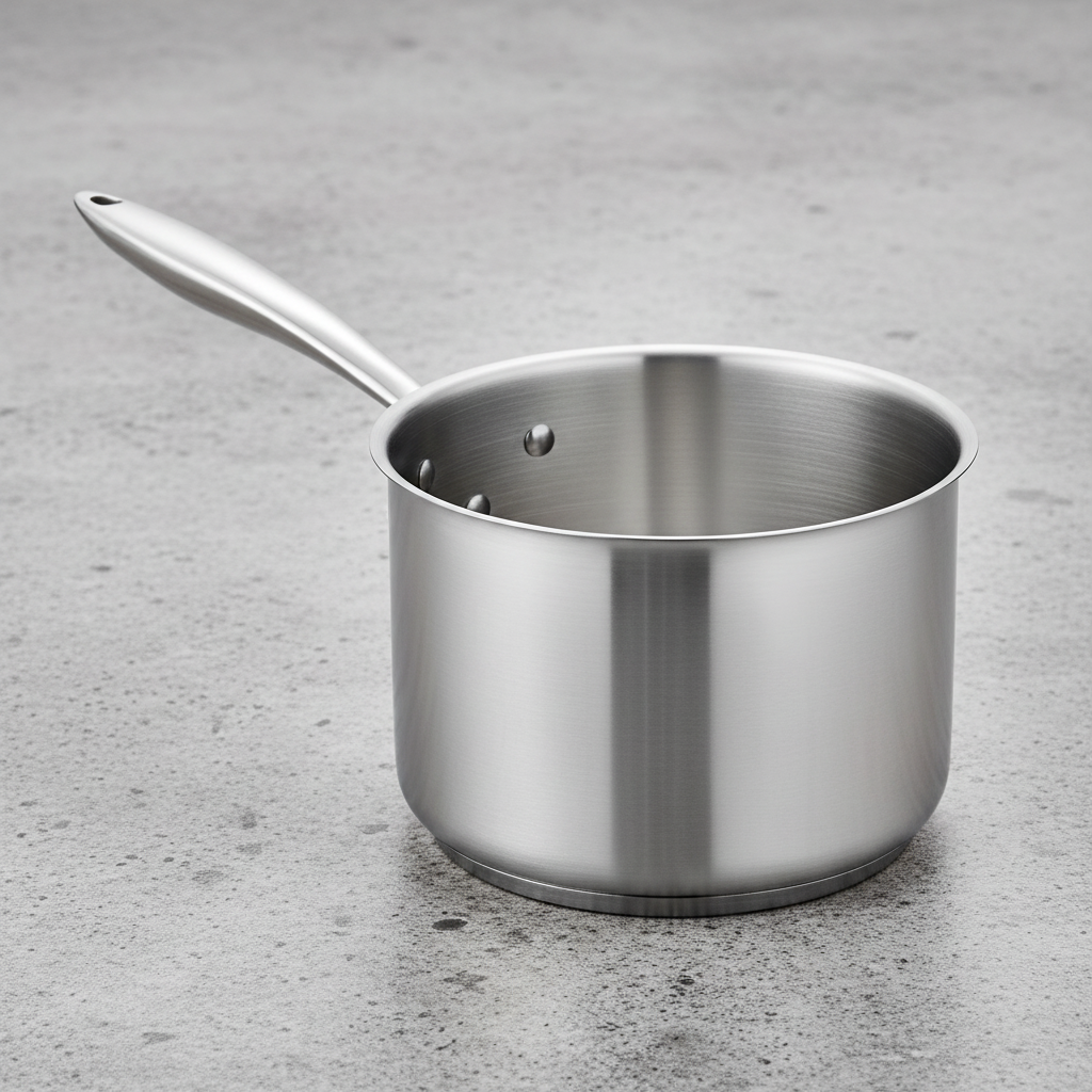 Browne 5724034 4.5 Qt Stainless Steel Sauce Pan  on white background