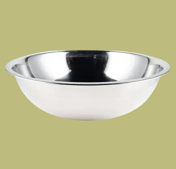 Browne 13QT Stainless Steel Mixing Bowl 574963 on white background