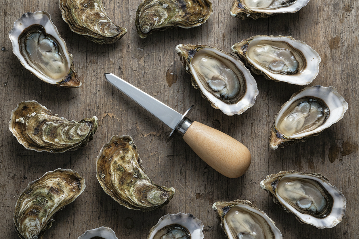 Browne® 575687 Oyster Knife on white background