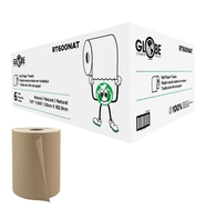Globe Commercial - Roll Towel, 600 ft, Kraft, RT600NAT - (Case of 12)