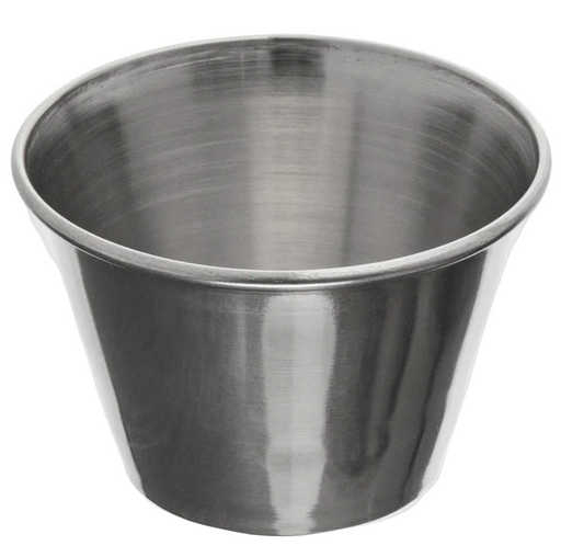 Browne 2.5 oz Stainless Steel Sauce Cup 515059 - (Pack of 12)
