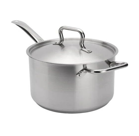 Elements - Sauce Pot 5.3 QT with Lid Stainless Steel 5734035 - 1/1EA