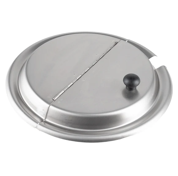 Browne - Food Pan 11 QT Cover Round Hinged Stainless Steel 575593 - 1/1EA