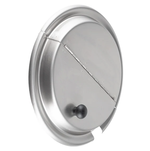 Browne - Food Pan 11 QT Cover Round Hinged Stainless Steel 575593 - 1/1EA