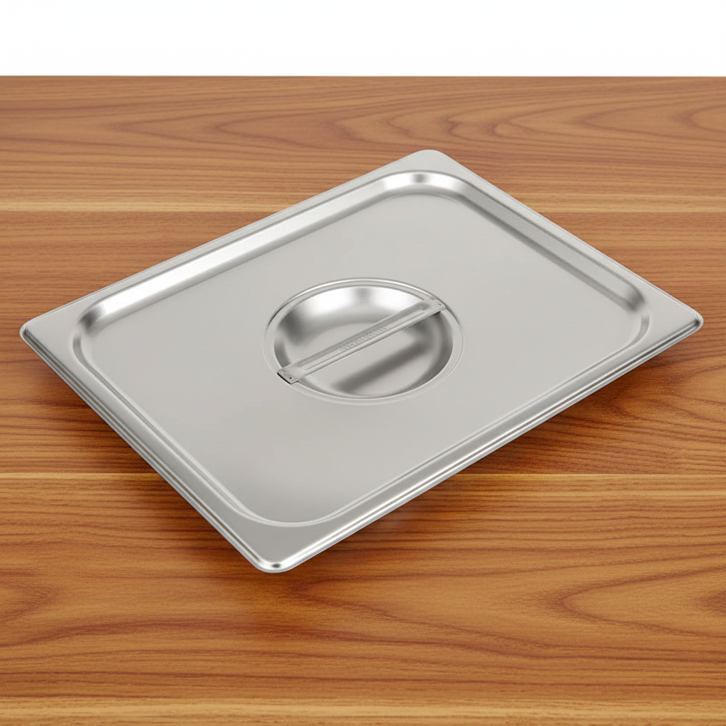 Browne - Food Pan Cover, Half Size, Solid, Stainless Steel, 575538 - 1/1EA