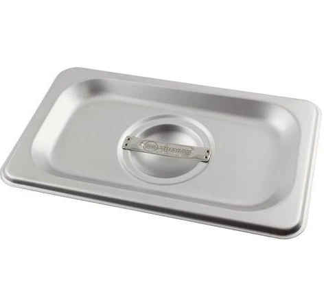 Browne - Food Pan Cover 1/9 Size Solid Stainless Steel 24 Gauge CP8192/575598 - 1/1EA