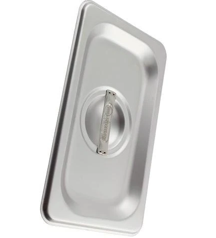 Browne - Food Pan Cover 1/9 Size Solid Stainless Steel 24 Gauge CP8192/575598 - 1/1EA