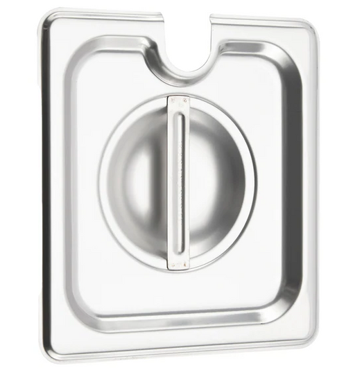 Browne - Food Pan Cover, 1/6 Size, Notched, Stainless Steel, 575569 - 1/1EA