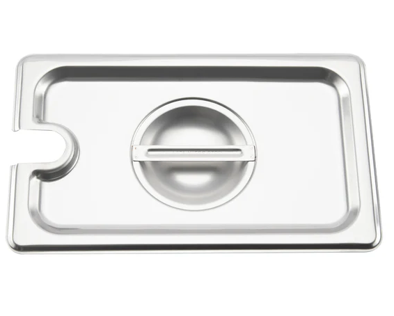Browne - Food Pan Cover 1/4 Size Notched Stainless Steel 24 Gauge 575559 1/1EA