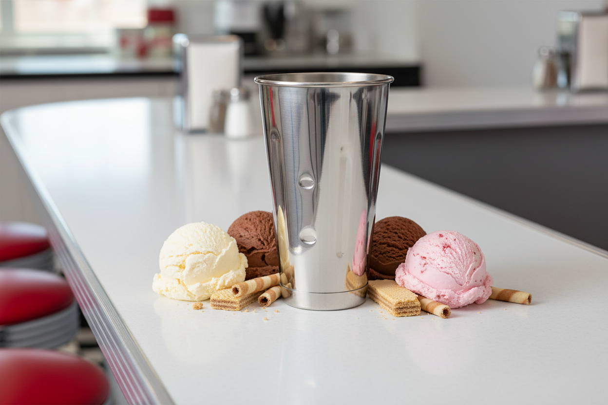Browne - Malt/Milkshake Cup 30 oz Stainless Steel 57510 - 1/1EA