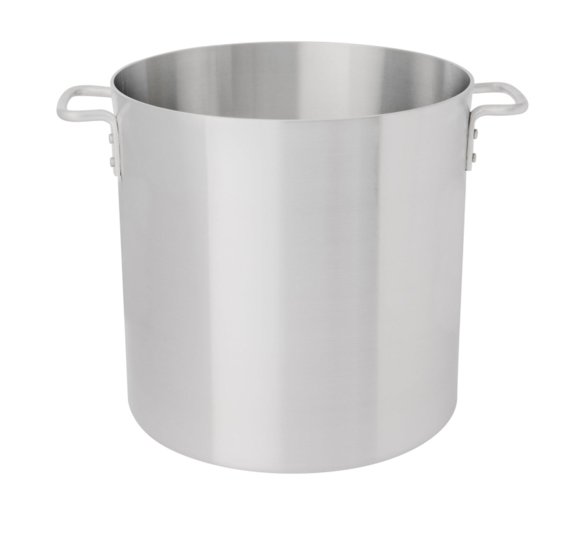 Browne® 40 Qt Aluminum Stock Pot 5813140 on white background