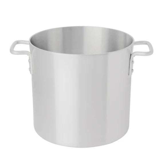 Browne® 20 Qt Aluminum Stock Pot 5813120 on white background