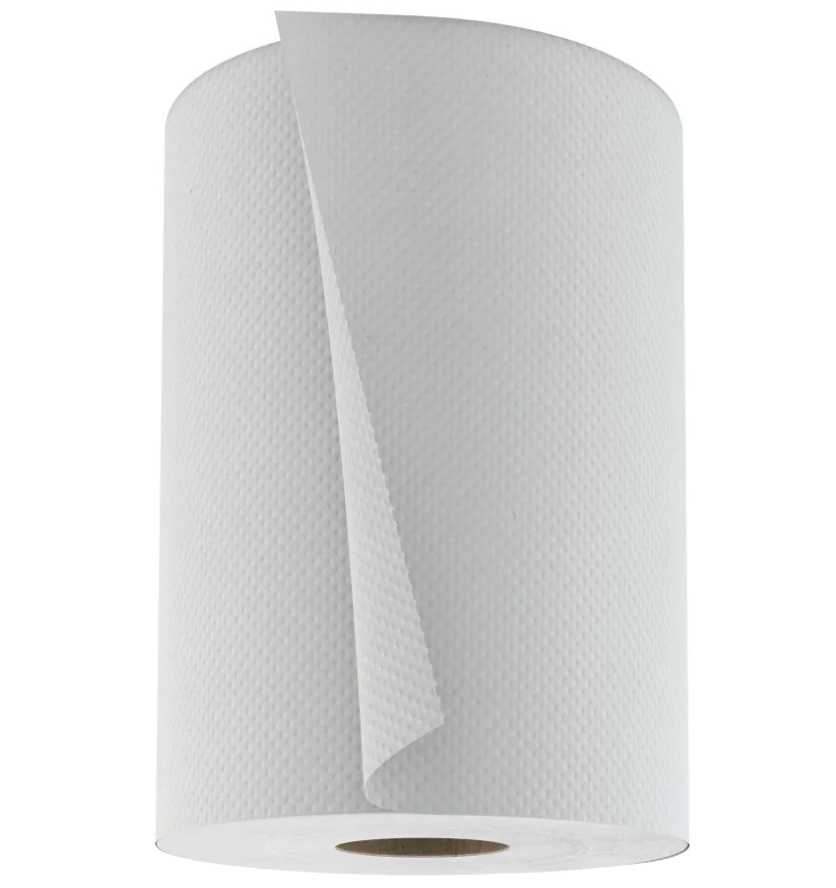 Globe Commercial - Roll Towel 205 ft White RT205WHT - (Case of 24)