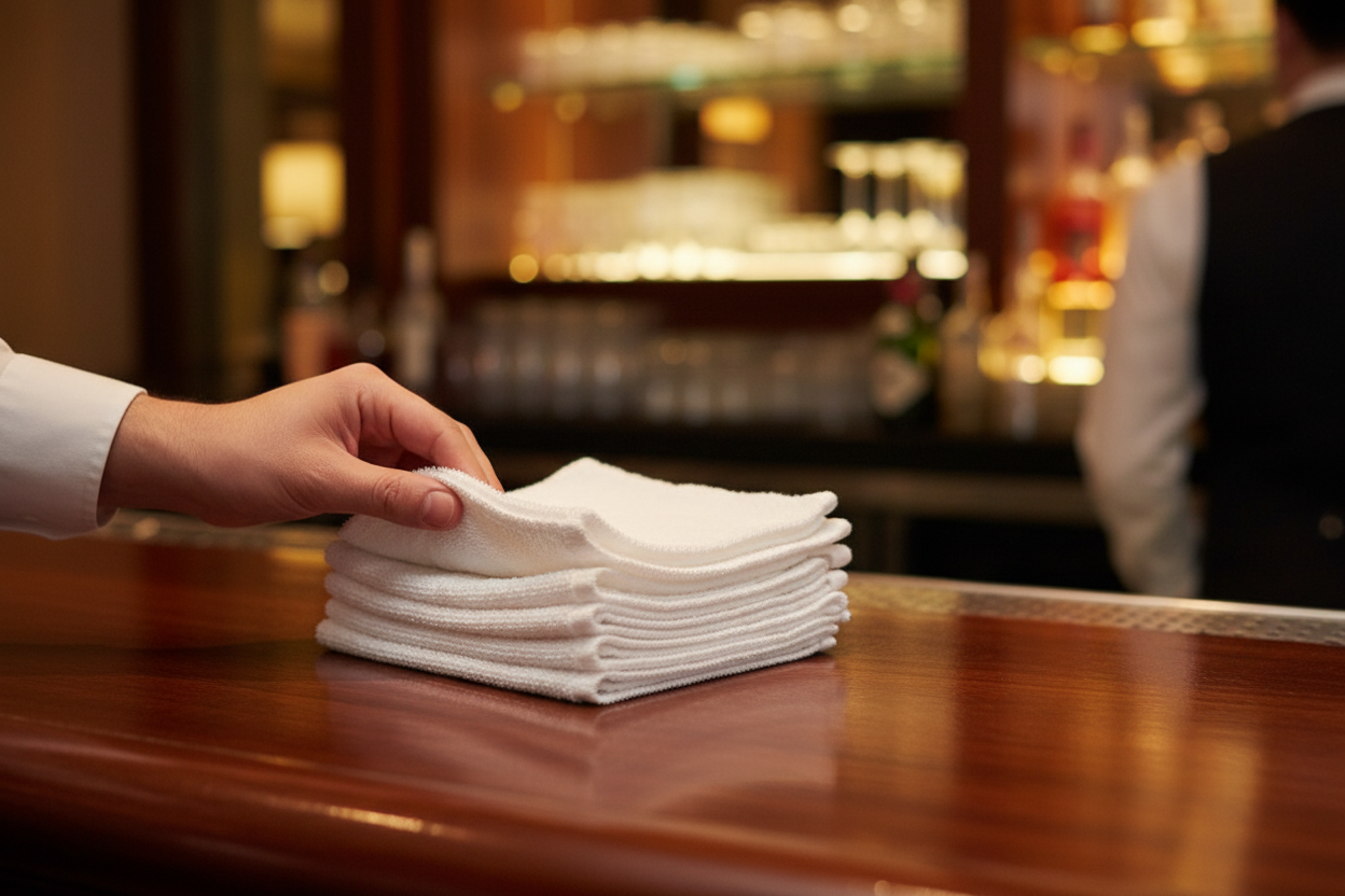 Globe Commercial - Bar Towel Terry Cloth White 3191 - (Pack of 10)