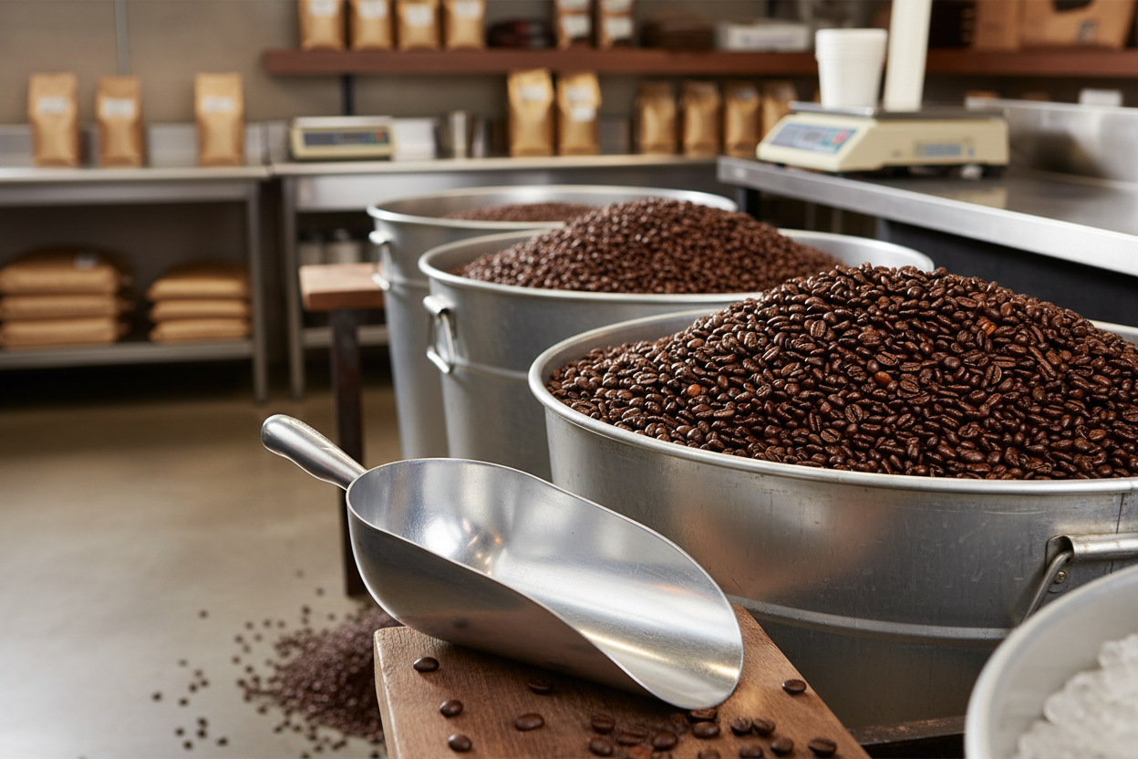 Browne® 575403 38 oz. Kitchen Scoops on white background