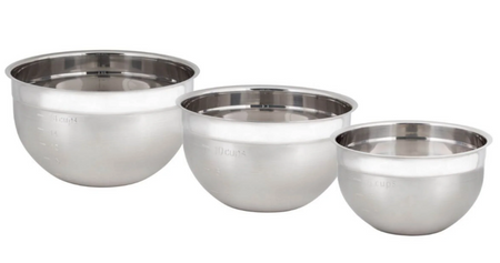 Cuisipro - Mixing Bowls, Stainless Steel, 747390 - (Set of 3)