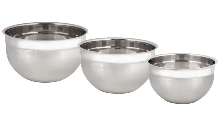Cuisipro - Mixing Bowls Stainless Steel 747390 - (Set of 3)