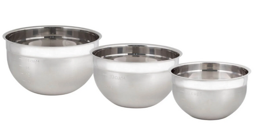Cuisipro - Mixing Bowls Stainless Steel 747390 - (Set of 3)