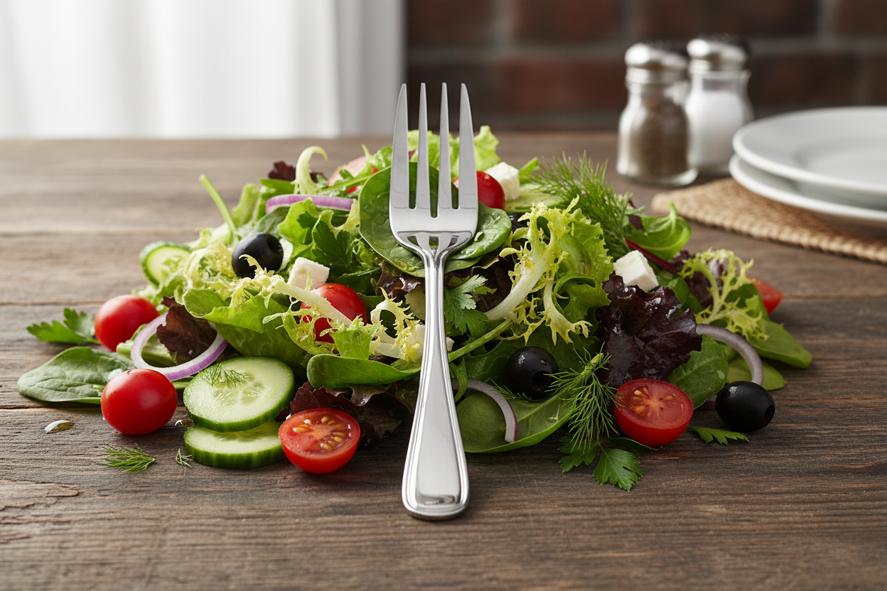 Browne® 502510 Celine Salad Fork on white background