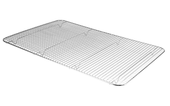 Browne 575519 Icing Grate 16''x24'' Footed and Nickel Plated on white background