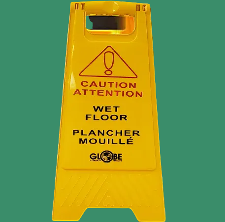 Globe Commercial - Wet Floor Sign English/French 7112 - 1/1EA