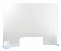 Globe Commercial Products Acrylic Countertop Shield - 32