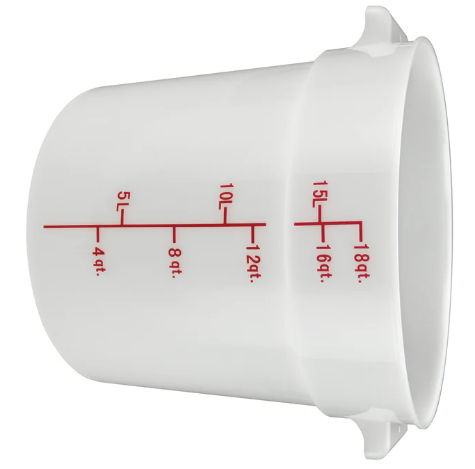 Winco - Storage Container 18 Qt White Round PPRC-18W - 1/1EA