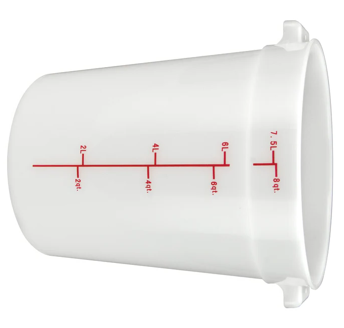Winco - Round Container 8 Qt PPRC-8W - 1/1EA