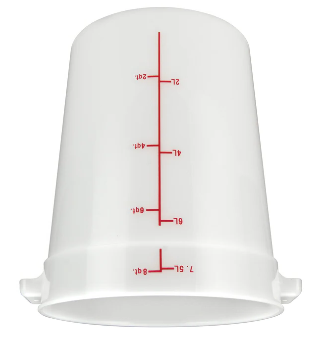 Winco - Round Container 8 Qt PPRC-8W - 1/1EA