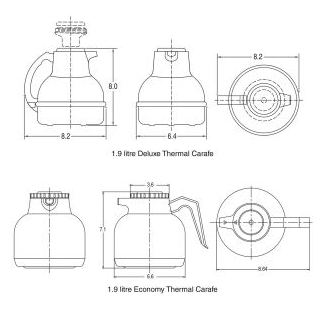 Bunn - Thermal Carafe 1.9L Deluxe 18022.6002 - 1/1EA